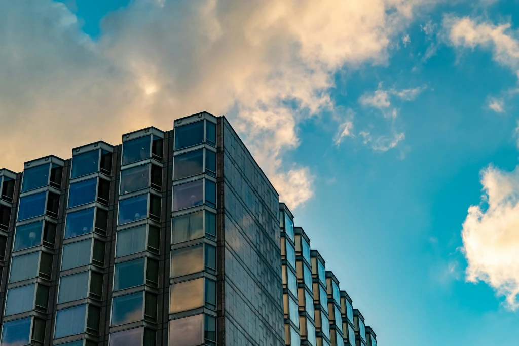 Corporate team collaborating on distressed asset advisory and managed office solutions.